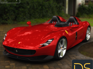 Ferrari Monza SP2 2019 for Daz Studio 3Dモデル