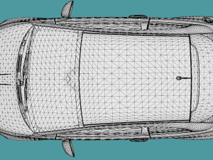 Fiat 500 2012 3D Model