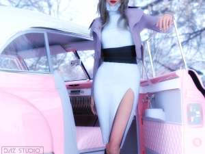 Cadillac Coupe DeVille 1949 for Daz Studio Model 3D