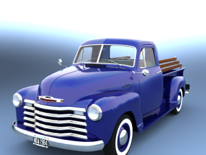 Chevy Pickup style 1951 for Daz Studio Modelo 3D