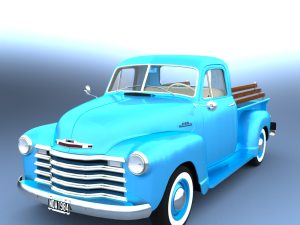 Chevy Pickup style 1951 for Daz Studio Modelo 3D