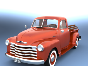 Chevy Pickup style 1951 for Daz Studio Modelo 3D