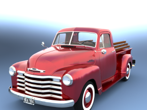 Chevy Pickup style 1951 for Daz Studio Modelo 3D
