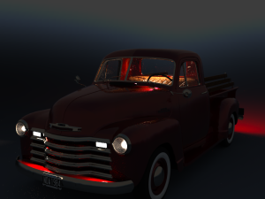 Chevy Pickup style 1951 for Daz Studio Modelo 3D