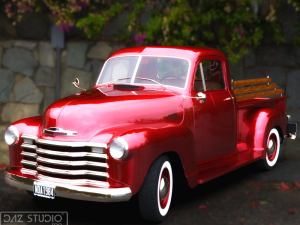 Chevy Pickup style 1951 for Daz Studio Modelo 3D