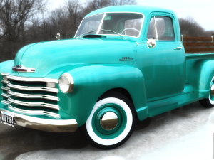 Chevy Pickup style 1951 for Daz Studio Modelo 3D