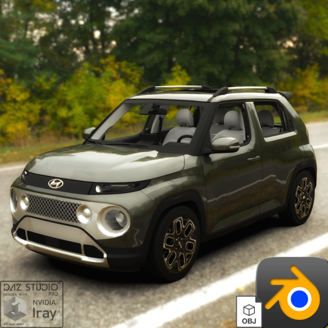 Hyundai 2023 3D Модель .c4d .max .obj .3ds .fbx .stl .blend 