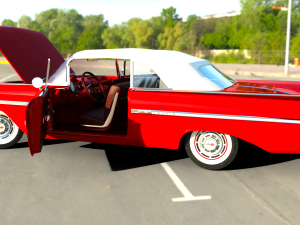 Chevrolet Impala Convertible 1959 for DAZ Studio 3D Модель