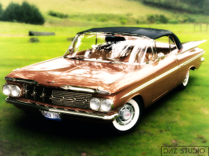 Chevrolet Impala Convertible 1959 for DAZ Studio 3D Модель