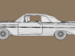 Chevrolet Impala Convertible 1959 for DAZ Studio 3D Модель