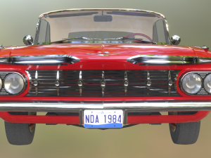 Chevrolet Impala Convertible 1959 for DAZ Studio 3D Модель