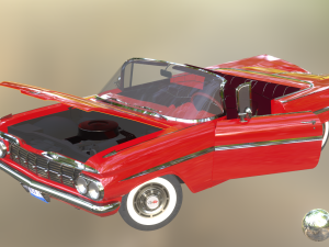Chevrolet Impala Convertible 1959 3D Model
