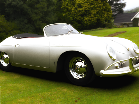 Porsche 356A Speedster 1957 3D Model