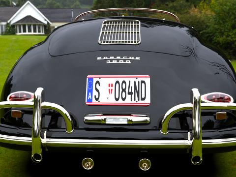 Porsche 356A Speedster 1957 3D Model