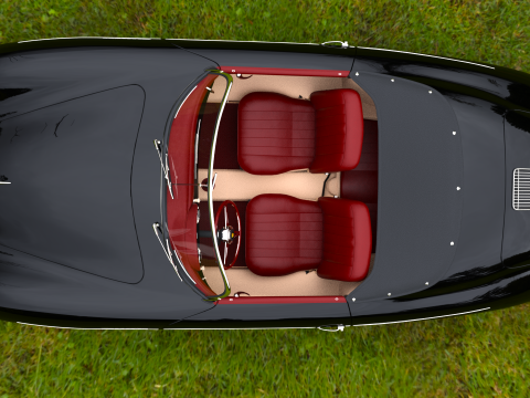 Porsche 356A Speedster 1957 3D Model