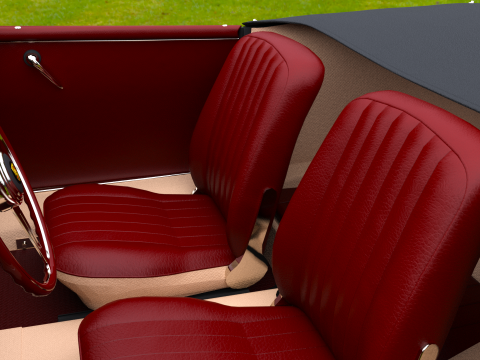 Porsche 356A Speedster 1957 3D Model