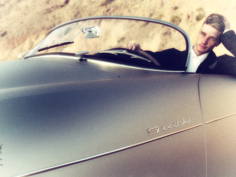 Porsche 356A Speedster 1957 3D Model
