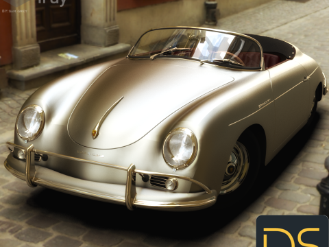 Porsche 356A Speedster 1957 3D Model