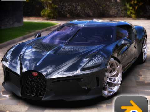 Bugatti La Voiture Noire 2020 3Dモデル