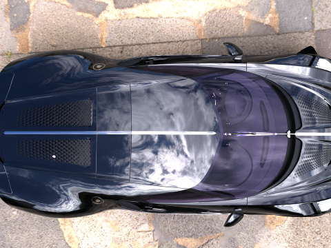 Bugatti La Voiture Noire 2020 3D-Modell