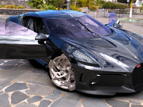 Bugatti La Voiture Noire 2020 3D-Modell