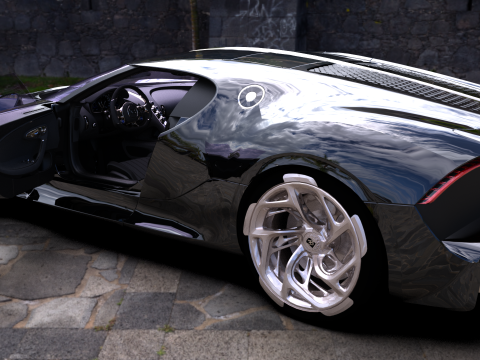 Bugatti La Voiture Noire 2020 3D-Modell