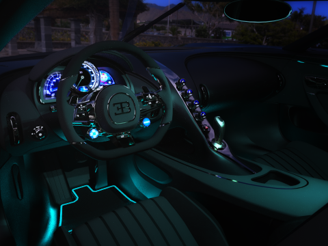 Bugatti La Voiture Noire 2020 3D-Modell