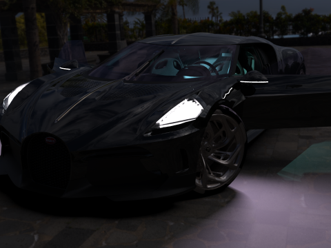Bugatti La Voiture Noire 2020 3D-Modell