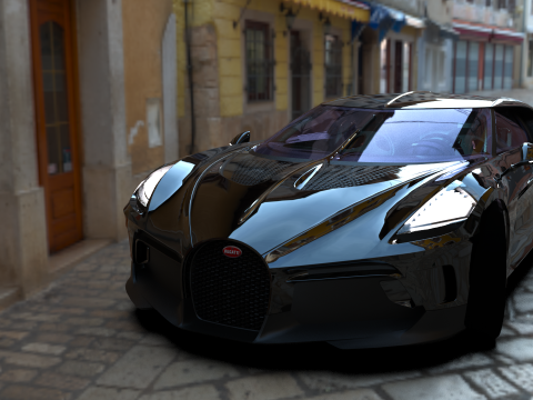 Bugatti La Voiture Noire 2020 3D-Modell