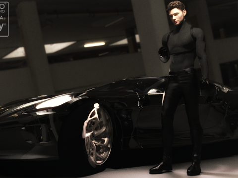 Bugatti La Voiture Noire 2020 3D-Modell
