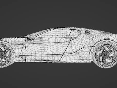 Bugatti La Voiture Noire 2020 3D-Modell