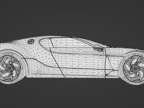 Bugatti La Voiture Noire 2020 3D-Modell