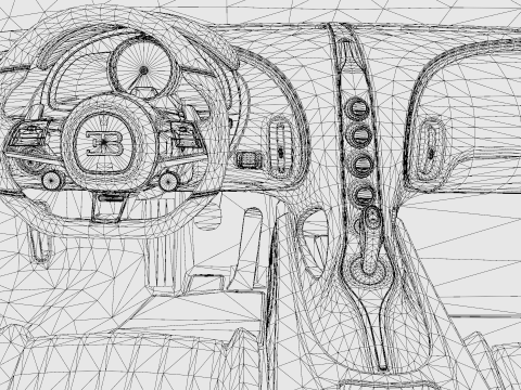 Bugatti La Voiture Noire 2020 3D-Modell