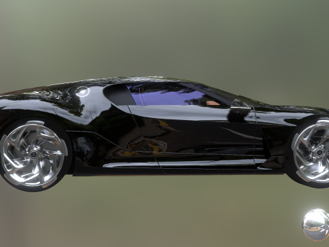Bugatti La Voiture Noire 2020 3D-Modell