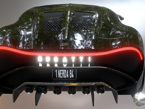 Bugatti La Voiture Noire 2020 3D-Modell