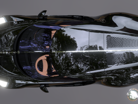 Bugatti La Voiture Noire 2020 3D-Modell