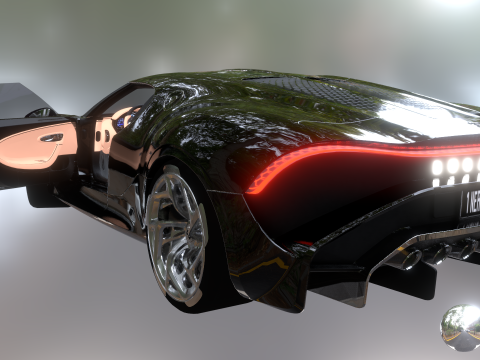 Bugatti La Voiture Noire 2020 3D-Modell
