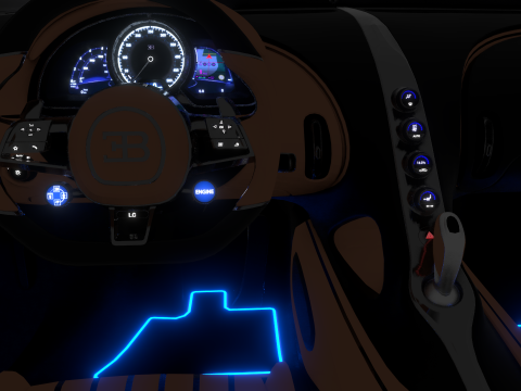 Bugatti La Voiture Noire 2020 3D-Modell