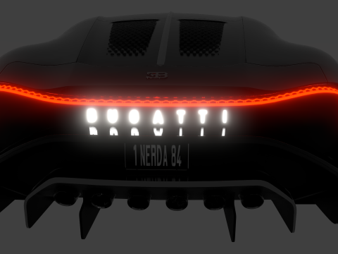 Bugatti La Voiture Noire 2020 3D-Modell