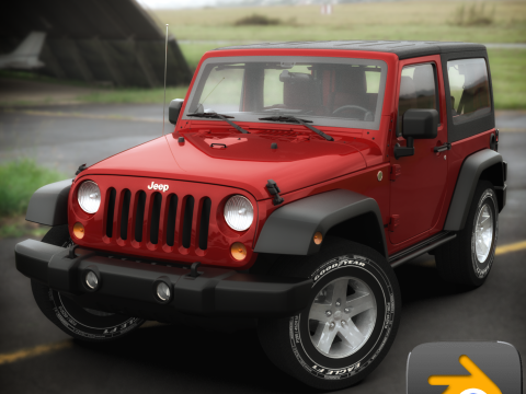 Jeep Wrangler 2012 3D 模型