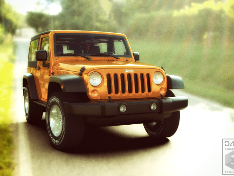 Jeep Wrangler 2012 3D Model
