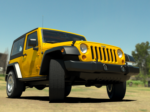 Jeep Wrangler 2012 3D Model