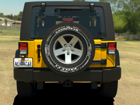 Jeep Wrangler 2012 3D Model