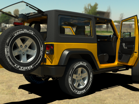 Jeep Wrangler 2012 3D Model