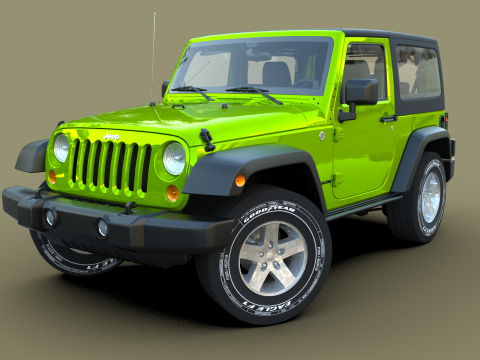 Jeep Wrangler 2012 3D Model
