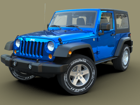 Jeep Wrangler 2012 3D Model