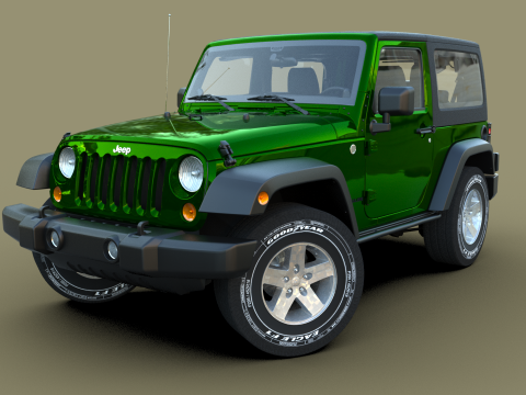 Jeep Wrangler 2012 3D Model