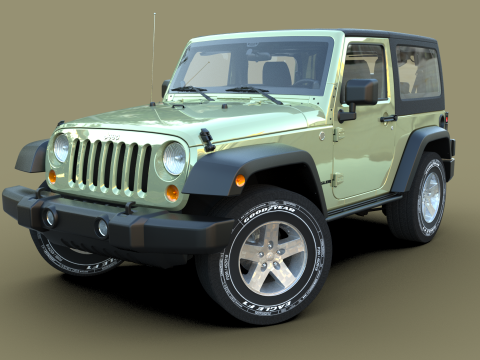 Jeep Wrangler 2012 3D Model