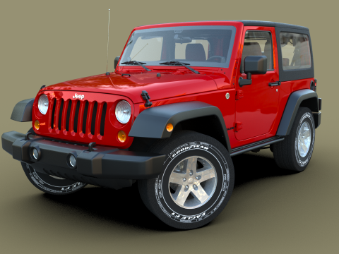 Jeep Wrangler 2012 3D Model