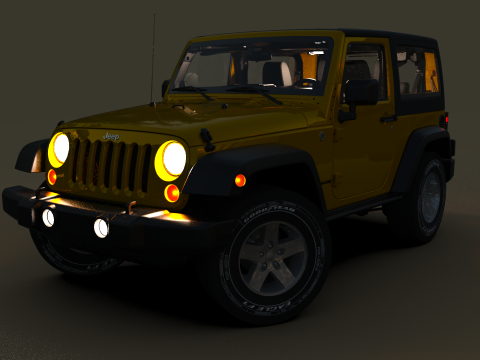 Jeep Wrangler 2012 3D Model